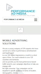 Mobile Screenshot of performanceadmedia.com